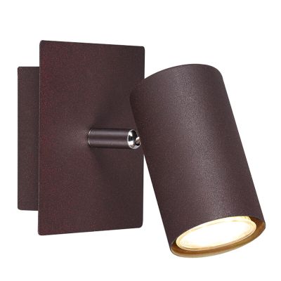 Rust Coloured wall spotlight modern, Kaso