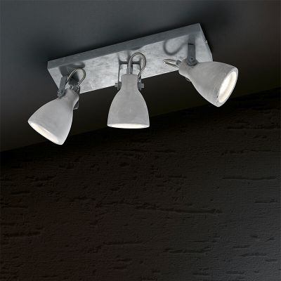 Concrete ceiling spotlight grey, Lamija