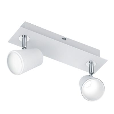 White wall light glass, Laysha, 6W, 3000K LED, with switch