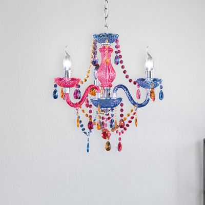 Multicoloured chandelier classic, Pedra