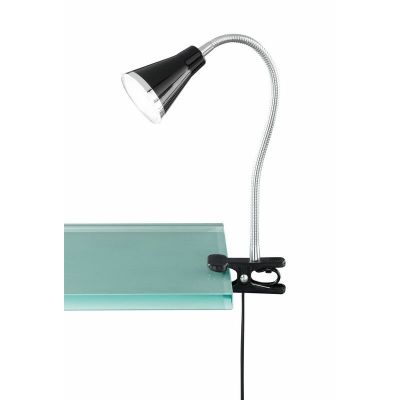 Black clip spotlight plastic, Taimi, 3,8W, 3000K LED, with switch