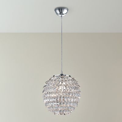 Chrome pendant light retro, Ilse