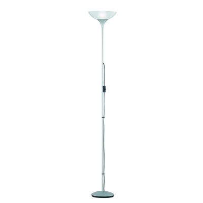 Grey floor lamp plastic, Willem, with switch