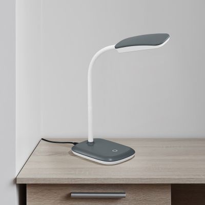Grey desk lamp modern, Charlot, 3,5W, 3000K LED, with switch