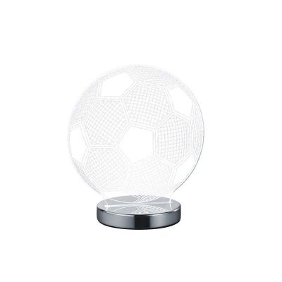 Chrome table lamp design, Berit, 7W, warm to cold white adjustable LED, with switch