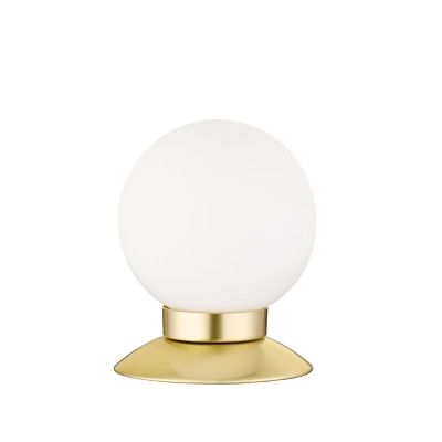 Brass table lamp modern, Nolan, 3W, 3000K LED, with switch