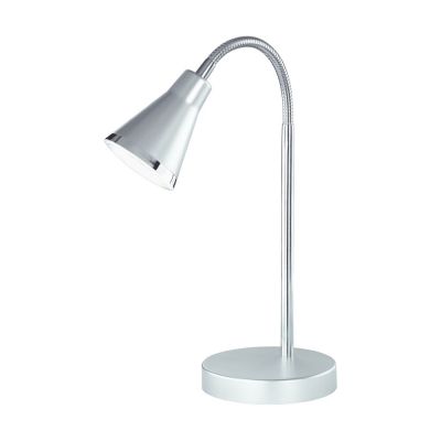 Grey desk lamp plastic, Taimi, 3,8W, 3000K LED, with switch