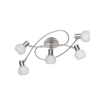 Nickel flush ceiling light modern, Benita