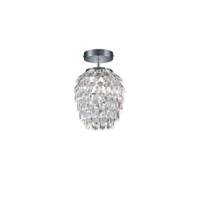 Chrome ceiling light retro, Ilse
