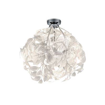 Chrome flush ceiling light retro, Urwa