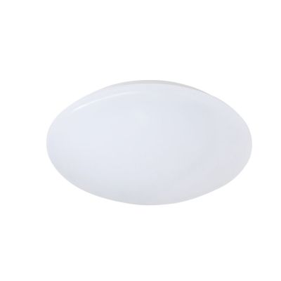 White flush ceiling light plastic, Vanysia, 12W, 3000K LED, IP44