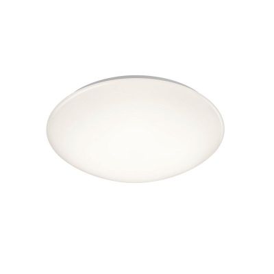 White flush ceiling light plastic, Vanysia, 15W, 3000K LED, IP44