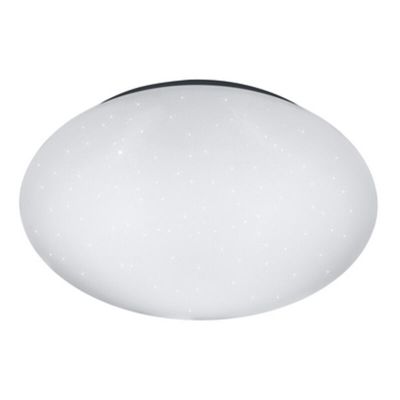 White flush ceiling light plastic, Vanysia, 12W, 4000K LED, IP44