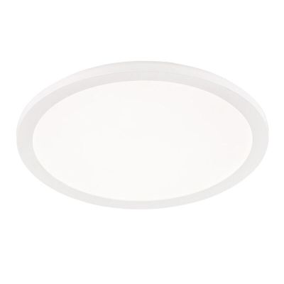 White flush ceiling light modern, Gistrup, 24W, 3000K LED, IP44