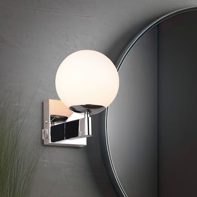 Chrome bathroom wall light modern, Eray, IP44