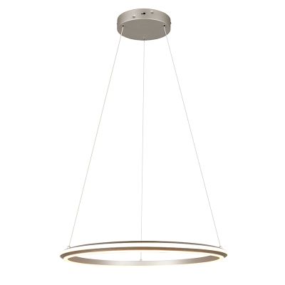 Nickel pendant light modern, Jiry, 48W, white switch LED, 3-step dimmable