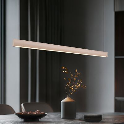 Beige pendant light modern, Wishal, 29W, white switch LED, 3-step dimmable