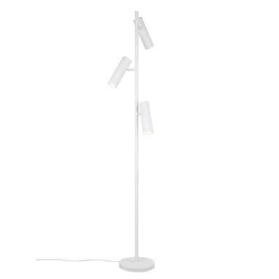 White floor lamp modern, Sieb, with switch