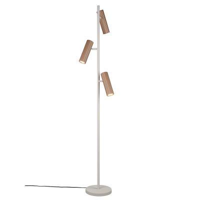 Brown floor lamp modern, Sieb, with switch