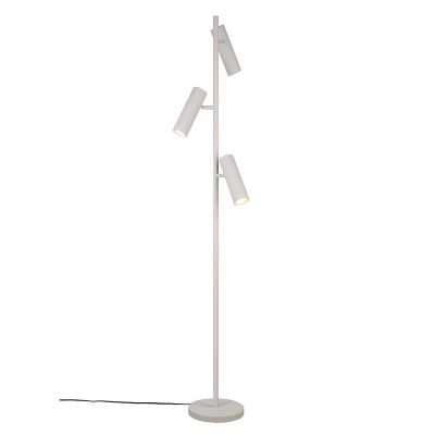 Grey floor lamp modern, Sieb, with switch