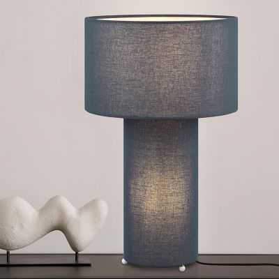 Blue table lamp fabric, Denilson