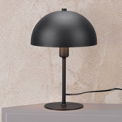 Black table lamp modern, Fransisca, with switch