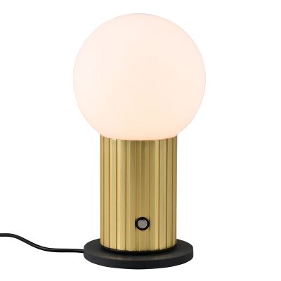 Brass rechargeable table lamp modern, Tugce, 2W, white switch LED, with switch