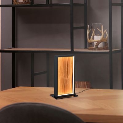 Design table lamp wood, Tanneke, 10,5W, 3000K LED, 3-step dimmable