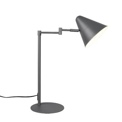 Anthracite desk lamp modern, Jille, with switch