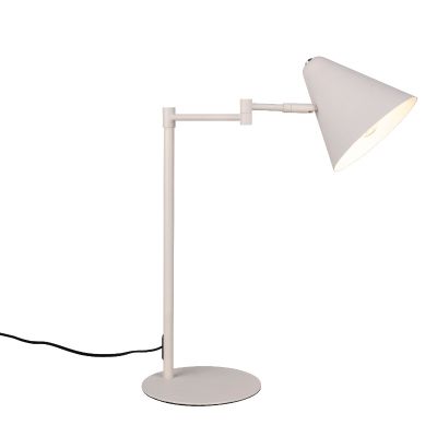 Grey desk lamp modern, Jille, with switch