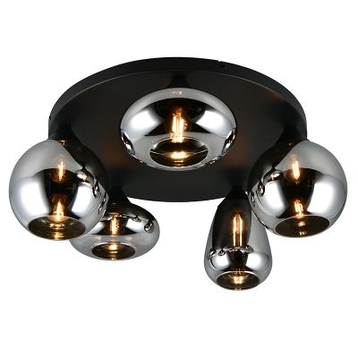 Black ceiling light design, Ervin
