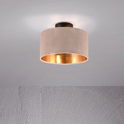 Beige flush ceiling light modern, Ercan