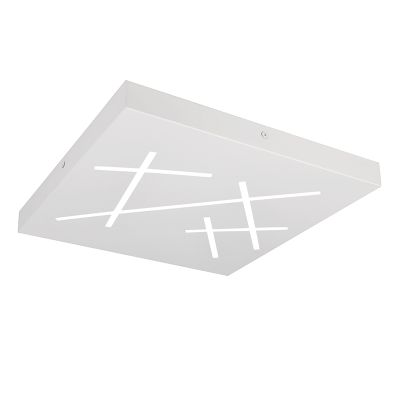 White flush ceiling light design, Eelco, 24W, warm to cold white adjustable LED, 3-step dimmable