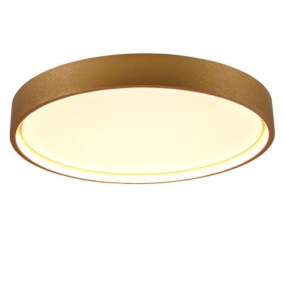 Brass flush ceiling light modern, Destin, 29W, warm to cold white adjustable LED