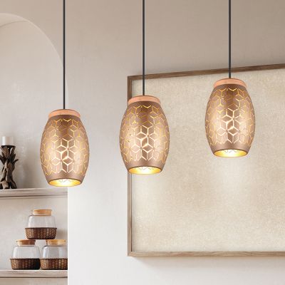 Taupe pendant light modern, Delana