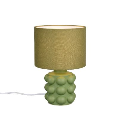 Ceramic table lamp green, Cihad, with switch
