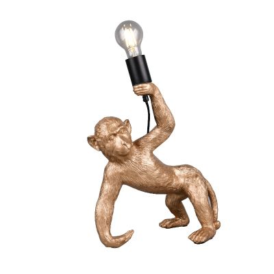 Golden table lamp plastic, Macaca