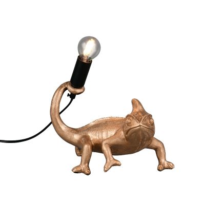 Golden table lamp plastic, Chameleon