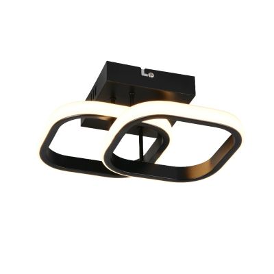 Black ceiling light design, Yasser, 7W, 3000K LED