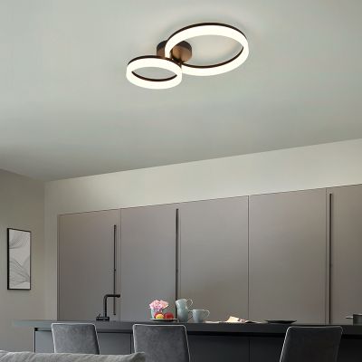 Black ceiling light design, Ufuk, 22W, 3000K LED