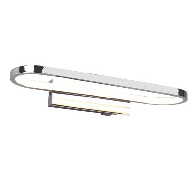 Chrome bathroom wall light modern, Martin, 17W, 3000K LED, IP44