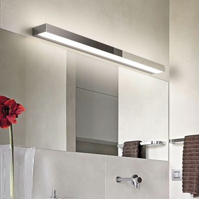 Chrome bathroom wall light modern, Basma, 13W, 3000K LED, IP44
