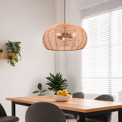 Rattan pendant light brown, Nesrine