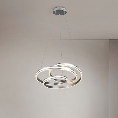 Nickel pendant light modern, Elyse, 60W, adjustable light colour LED