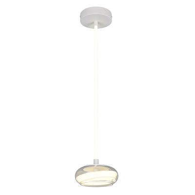 White pendant light modern, Abdelaziz, 3-step dimmable