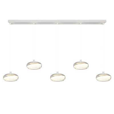 White dining table hanging lamp modern, Abdelaziz, 3-step dimmable