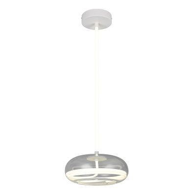 White pendant light modern, Abdelaziz, 3-step dimmable