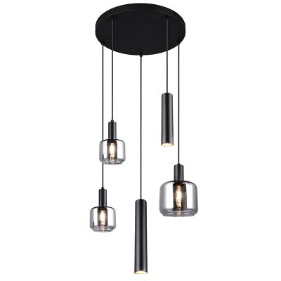 Black dining table hanging lamp design, Lahcen