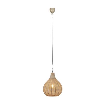 Rattan pendant light black, Jurn