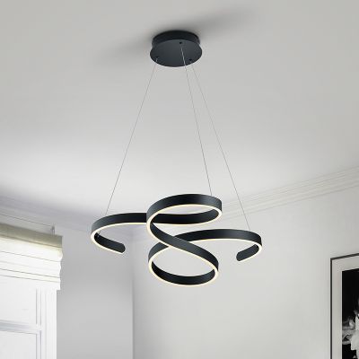 Anthracite pendant light modern, Davu, 52W, 3000K LED